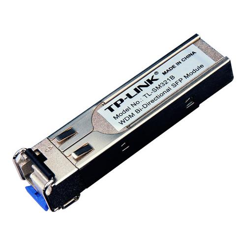 Modul TP-Link, Mini-GBIC SFP to 1000BaseBX-U, Bi-Di, WDM, TX: 1310nm, RX: 1550nm, 10km, Single Mode, LC. Se foloseste in pereche cu TL-SM321A